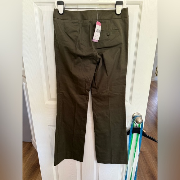 Sigrid Olsen Innovator 07 Olive Green Wide Leg Dress Pants Size 4 Women's NWT - Picture 3 of 6